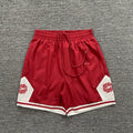 Broken Planet Market "3P" Sun Logo Basketball Shorts - Red