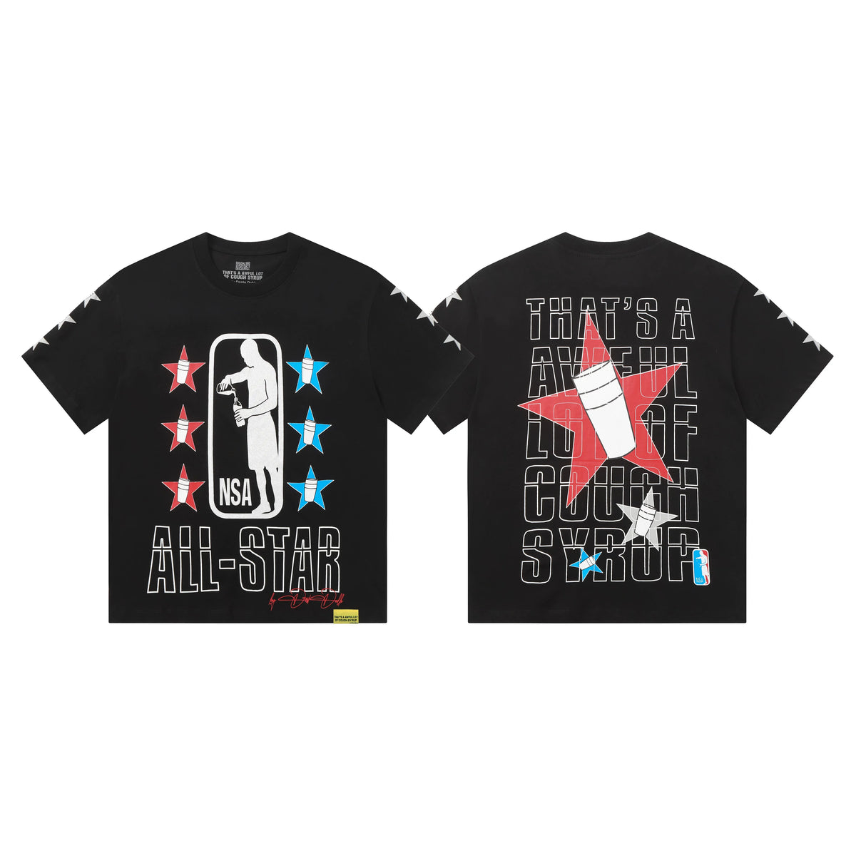 That's A Awful Lot Of Cough Syrup All-Star Sipper T-Shirt - Black