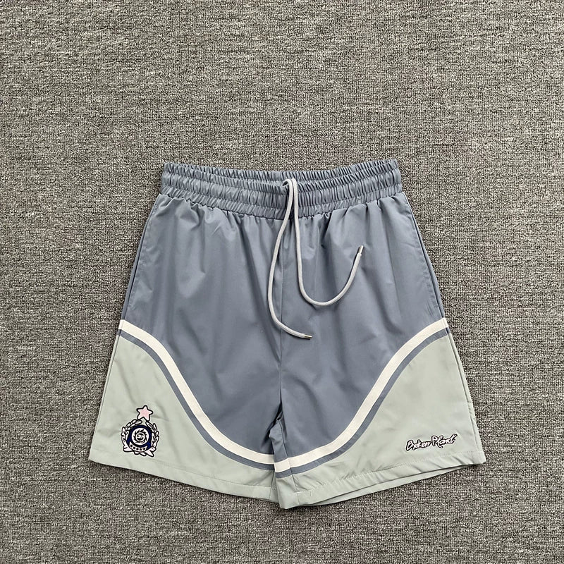 Broken Planet Market Basketball Shorts - Blue / Mint Green