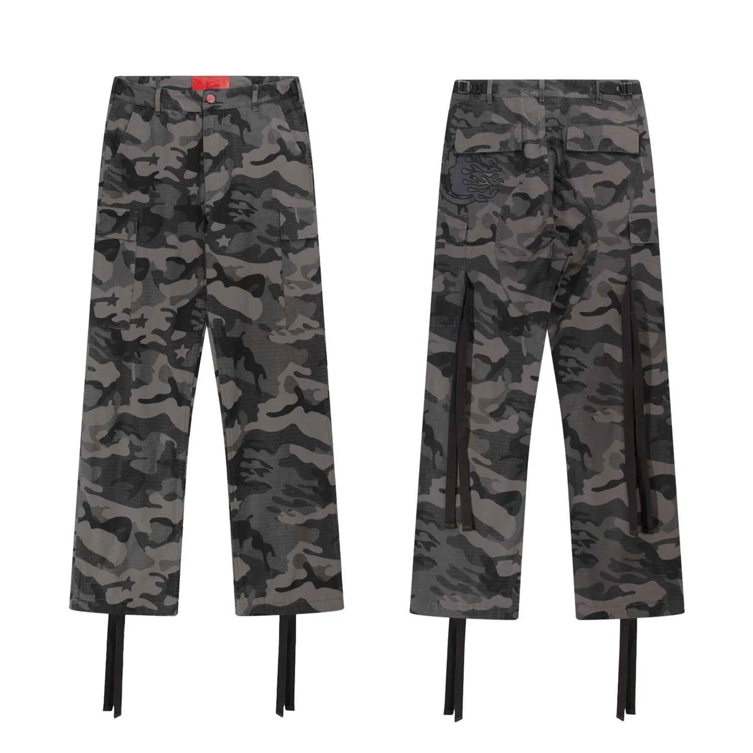 Hellstar Camo Cargo Pants with Straps brown