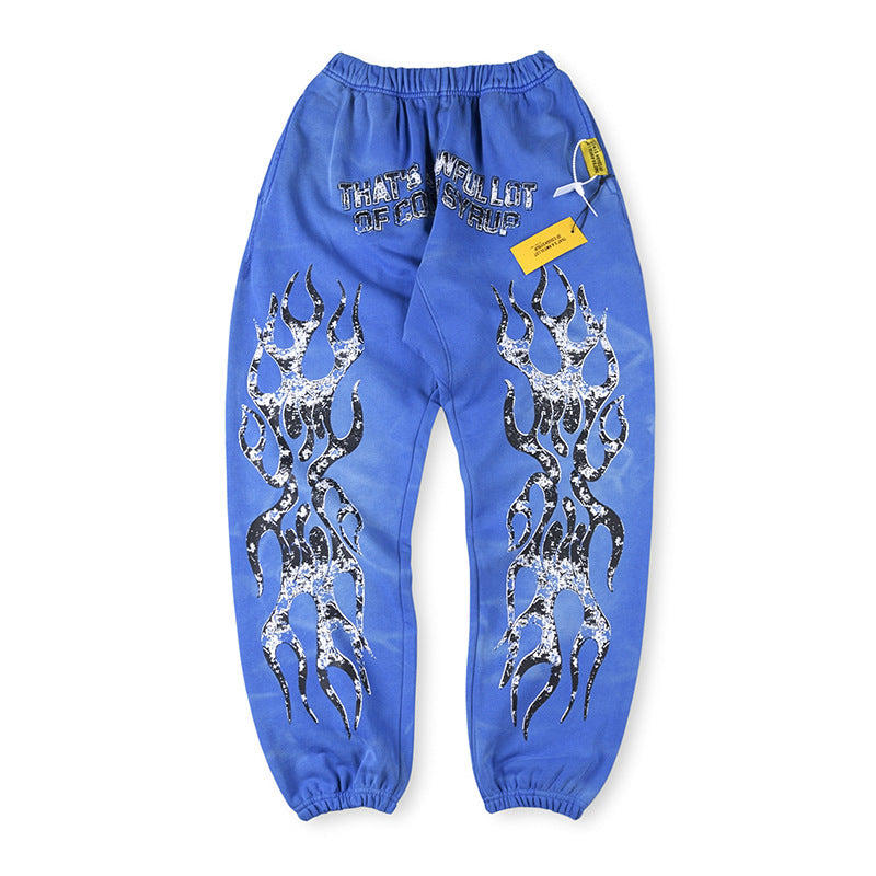 That's A Awful Lot Of Cough Syrup ALOCS Tribale Sweatpants - Blue / Wash