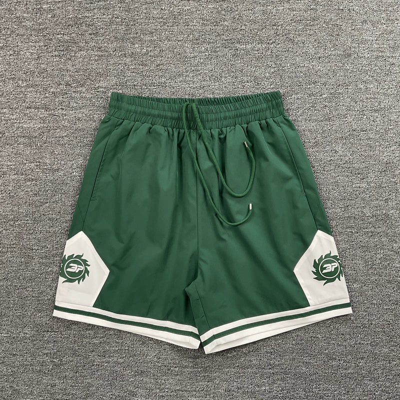 Broken Planet Market "3P" Sun Logo Basketball Shorts - Green