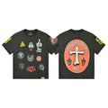That's A Awful Lot Of Cough Syrup MC Patchwork T-Shirt - Charcoal