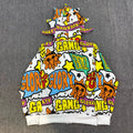 Glo Gang All-Over Comic Print Spiked Full-Zip Hoodie
