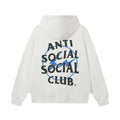 Anti Social Social Club Blue Circle Logo Hoodie - White/Black