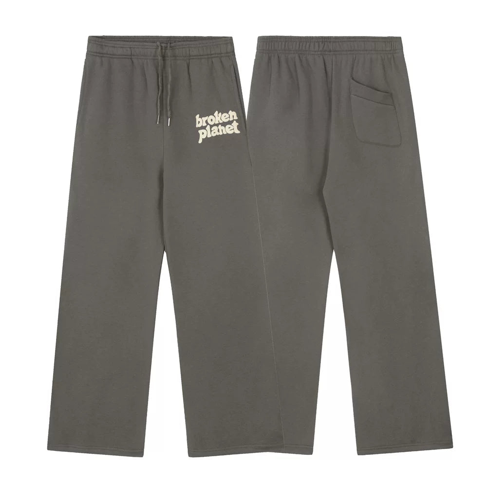 Broken Planet Market Typography Sweatpants - Charcoal/Grey