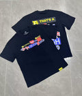 That's A Awful Lot Of Cough Syrup Box Logo Stacked T-Shirt - Black