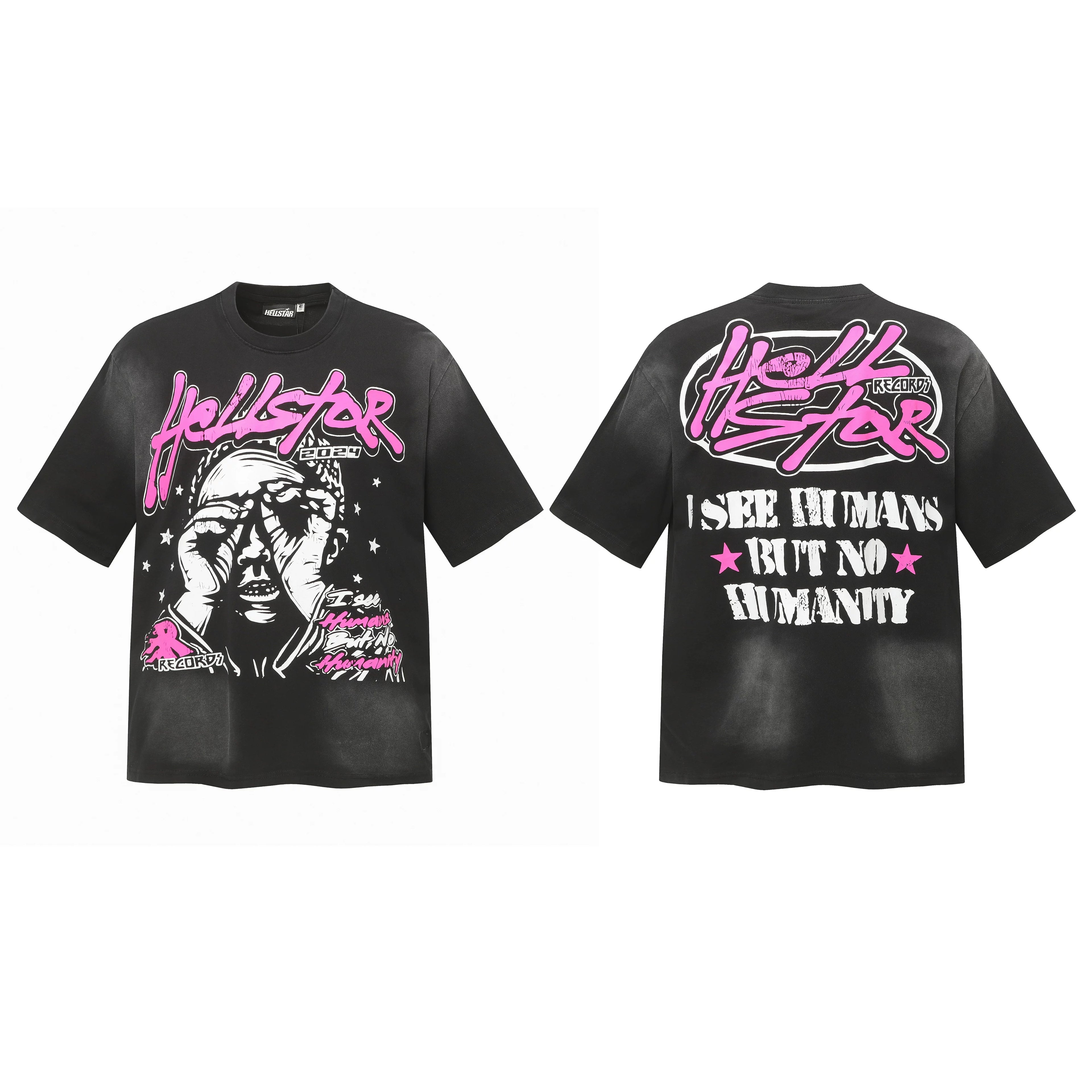 Hellstar "I See Humans But No Humanity" Graphic Tee - Black