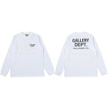 Gallery Dept. Hollywood Logo Long Sleeve T-Shirt - White/Faint Red
