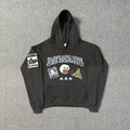 Broken Planet Market "Beware" Oversized Hoodie - Charcoal Grey