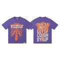 That's A Awful Lot Of Cough Syrup Rib Cage Graphic T-Shirt - Purple