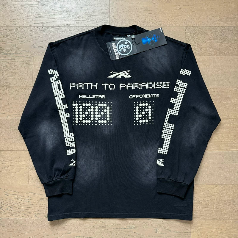 Hellstar "Path to Paradise" Black Long Sleeve Tee