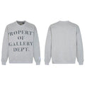 Gallery Dept. Heather Grey Crewneck – “Property Of” Stacked Print