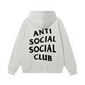 Anti Social Social Club Classic Logo Hoodie - Light Grey/Black