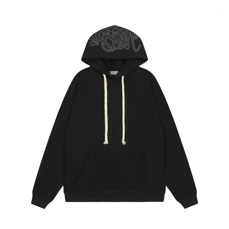 Syna World Hood Graphic Pullover Hoodie (Black)