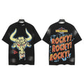 WrestleMania "Rocky!" Bull Graphic Tee - Black