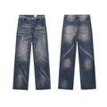 Hellstar Distressed Vintage Wash Denim Jeans