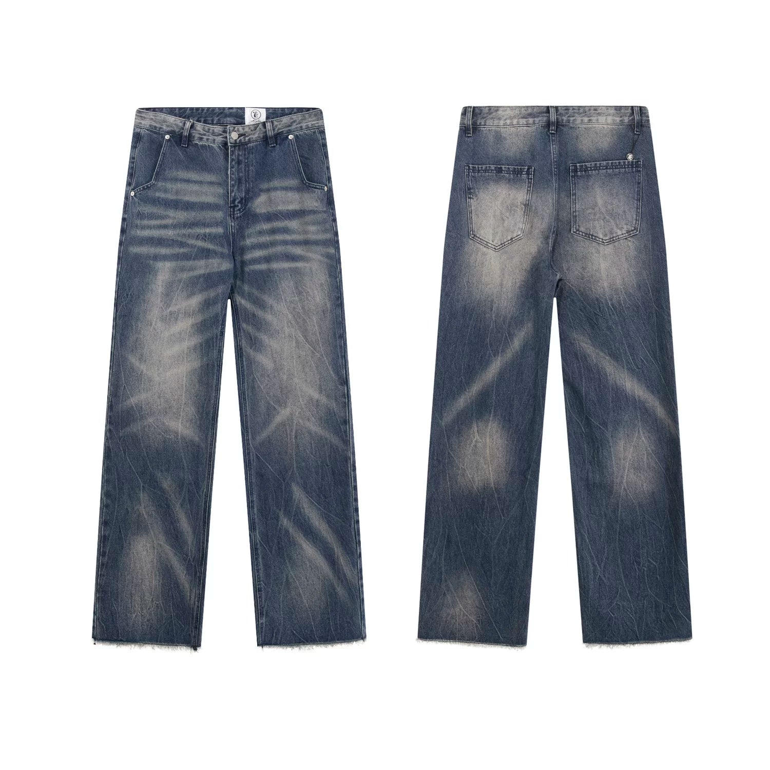 Hellstar Distressed Vintage Wash Denim Jeans