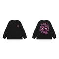 Anti Social Social Club Pink Circle Logo Long Sleeve T-Shirt - Black