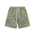 Syna World Graphic Fleece Shorts (Sage Green / Grey)