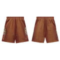 Who Decides War Flame Stained Glass Shorts - Brown/Copper Wash