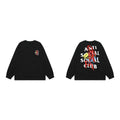 Anti Social Social Club Scribble Logo Long Sleeve T-Shirt - Black