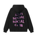 Anti Social Social Club Dragon Pink Logo Hoodie - Black