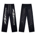 Hellstar Paint Splatter Star Sweatpants black