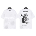 Hellstar "Path to Paradise" Starry Flame Profile Graphic Tee -  White