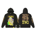 That's A Awful Lot Of Cough Syrup Grin Graphic Hoodie - Black