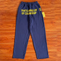 That's A Awful Lot Of Cough Syrup Classic Logo Sweatpants - Navy Blue / Yellow