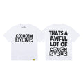 That's A Awful Lot Of Cough Syrup Block Typography T-Shirt - White