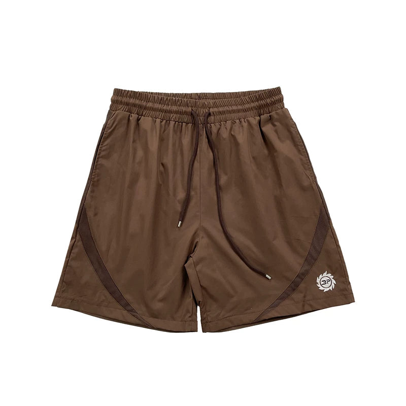 Broken Planet Market "3P" Sun Logo Basketball Shorts - Brown