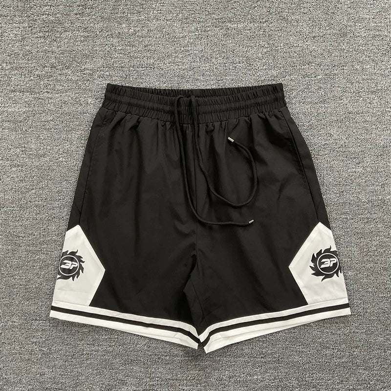 Broken Planet Market "3P" Sun Logo Basketball Shorts - Black
