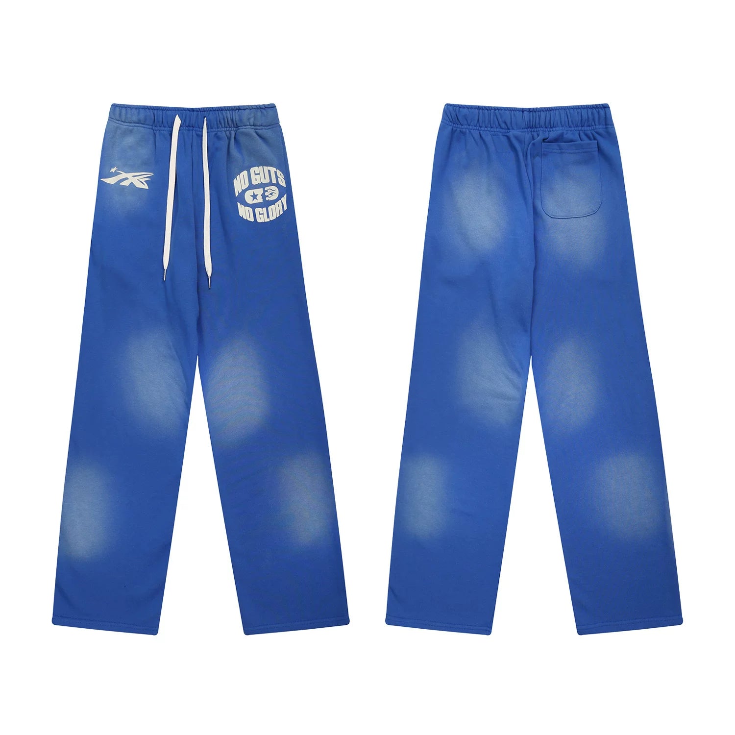 Hellstar "No Guts No Glory" Logo Drawstring Sweatpants blue