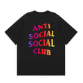 Anti Social Social Club Gradient Rainbow Logo T-Shirt - Black