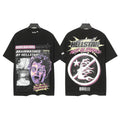 Hellstar "Must Be Stopped" Newsprint Graphic Tee - Black