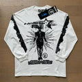Hellstar "Victory Within" Long Sleeve Tee white