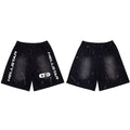 Hellstar Paint Splatter & Logo Shorts black