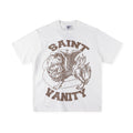 SAINT VANITY Winged Creature Graphic Short-Sleeve T-Shirt - White / Brown