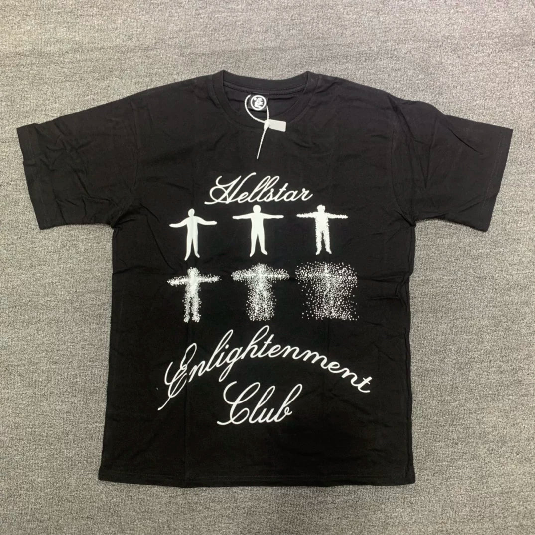 Hellstar "Enlightenment Club" Dissolving Figures Graphic Tee - Black
