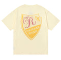 RHUDE "Chateau de Rhude" Shield Graphic Back-Print T-Shirt - Cream