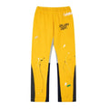 Gallery Dept. Paint Splatter Contrast Panel Sweatpants - Yellow