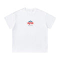 Syna World Vintage Oversized Mountain Graphic Tee (White / Red / Blue)