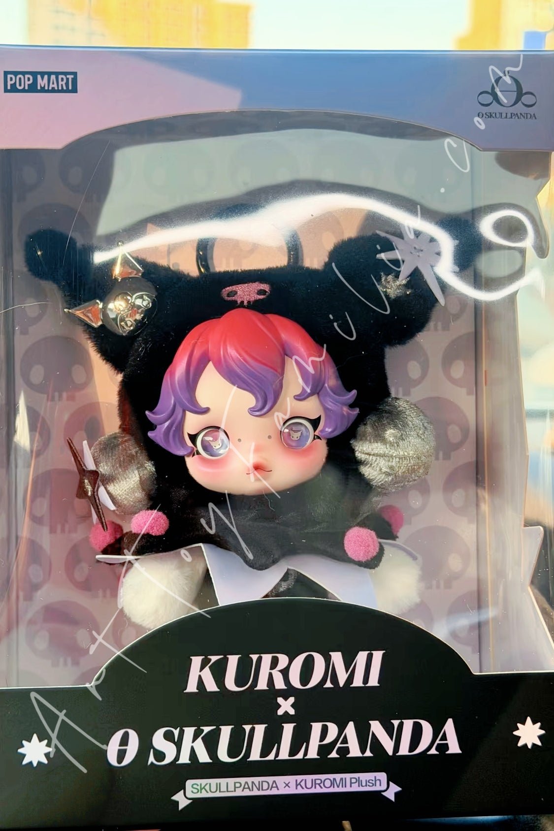 Skullpanda × Kuromi Plush Pendant