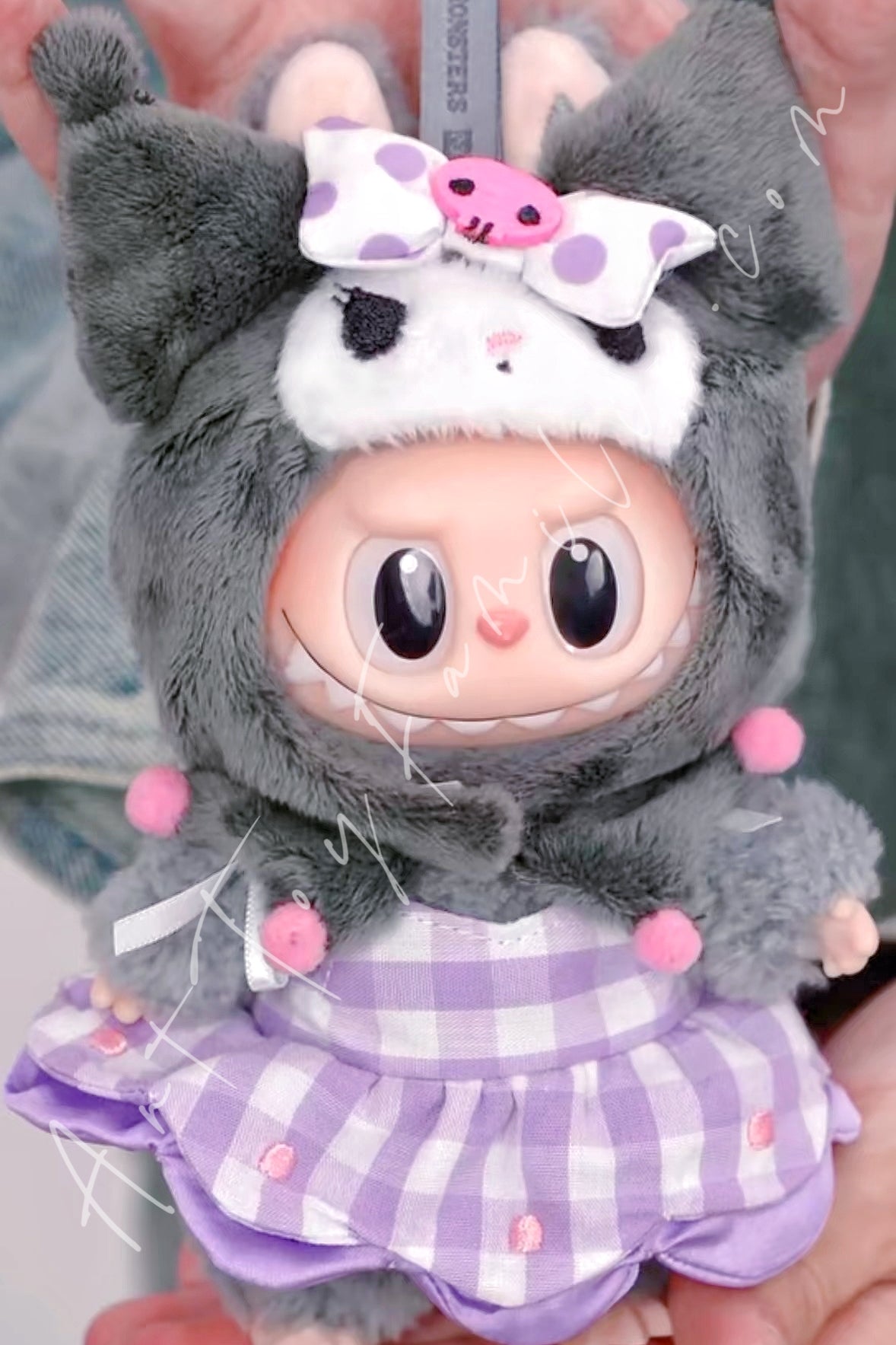 The Monsters Labubu × Hello Kitty and Friends Series Vinyl Plush Pendant
