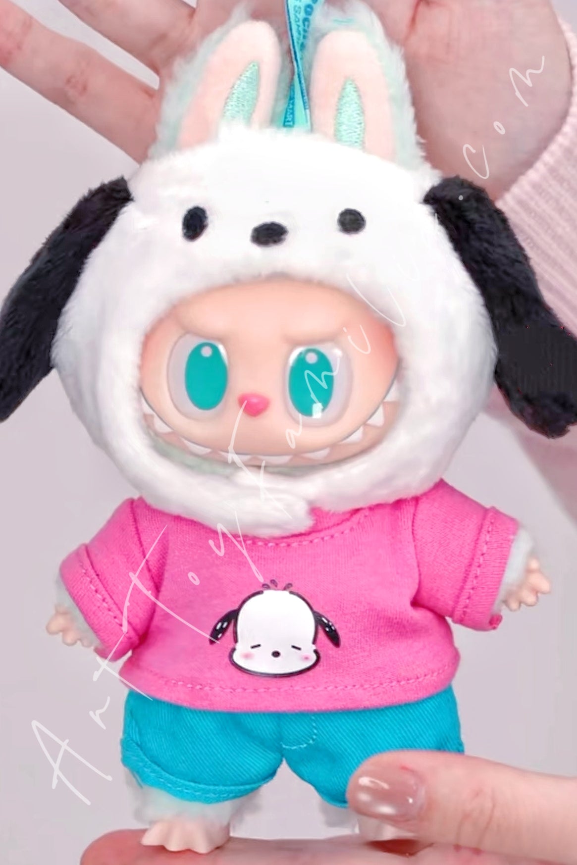 The Monsters Labubu × Hello Kitty and Friends Series Vinyl Plush Pendant