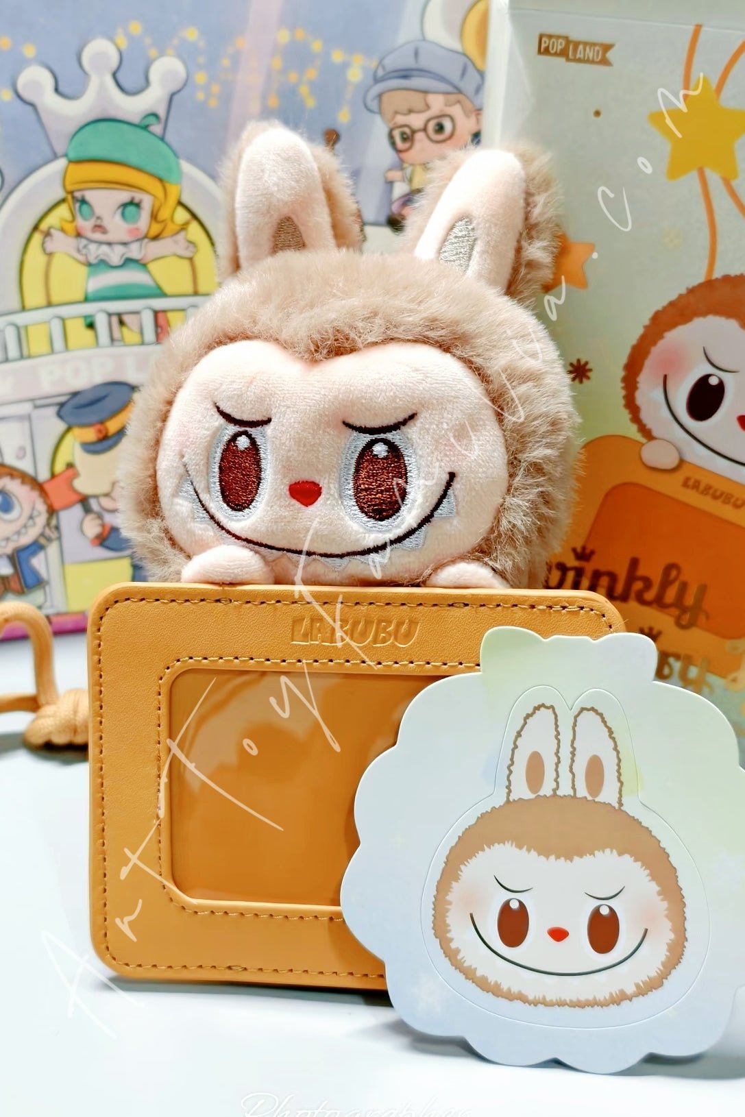 The Monsters Labubu Twinkly Fairy Tale Series Sparkly Surprise Plush Card Holder