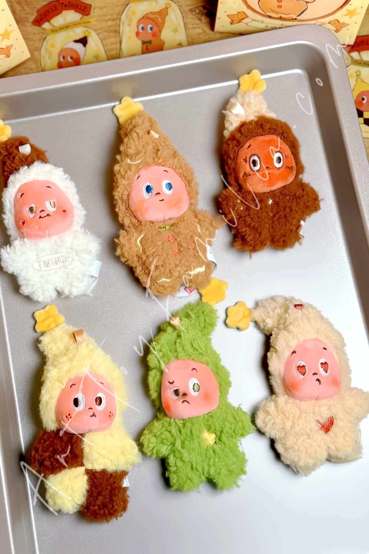 Twinkle Twinkle Savor The Moment Series-Fresh-Baked Mini Cookies Plush Pendant