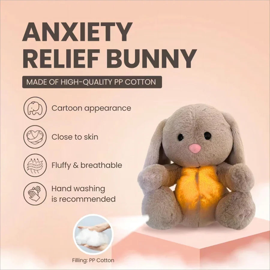 Bunny Breathing Musical Plush Toy